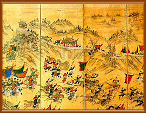 The battle of Pyeongyang Fortress