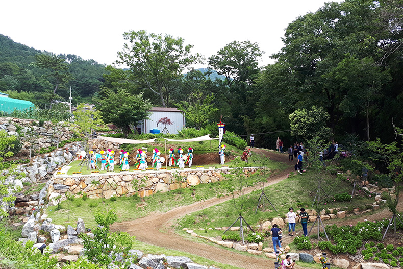 김해시 수안마을 수국정원축제g
