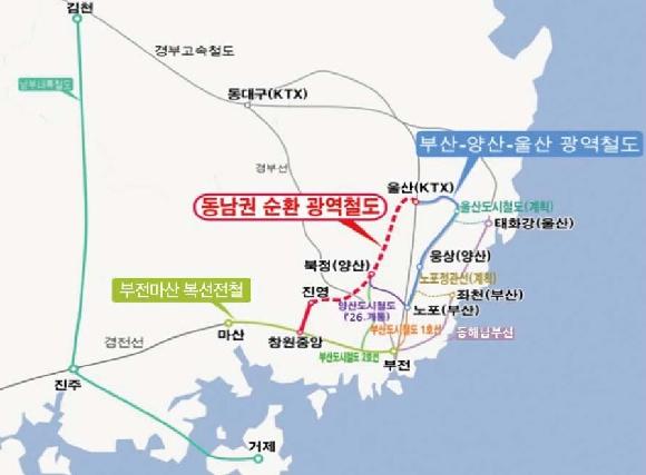 경남~부산~울산 1시간 생활권 광역철도 ‘착착’의 파일 이미지