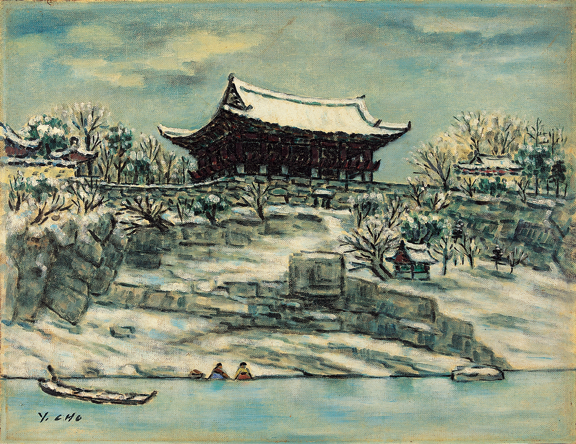 조영제,촉석루-겨울,1950년대,캔버스에유채,48×63.5cm복사.jpg